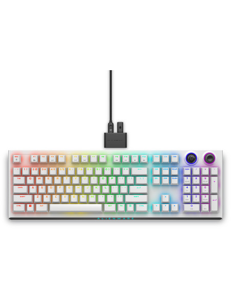 Alienware Tri-Mode AW920K teclado Juego USB + RF Wireless + Bluetooth Blanco