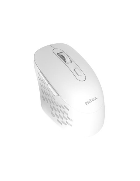 Nilox RATON DUAL WIRELESS 1600 DPI BLANCO ratón Oficina Bluetooth + USB Type-A Óptico