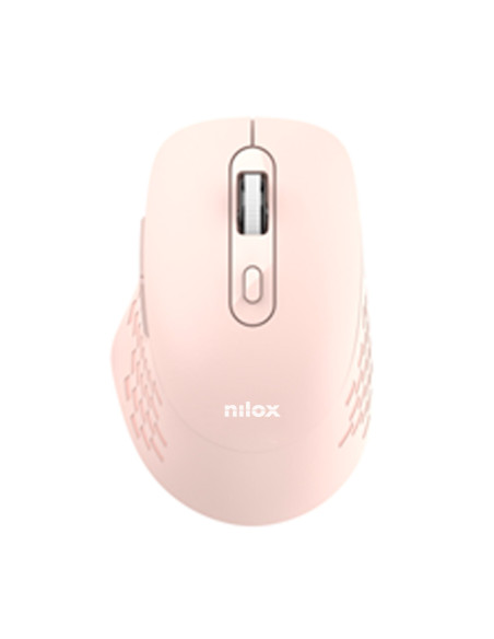 Nilox RATON DUAL WIRELESS 1600 DPI ROSA ratón Oficina Bluetooth + USB Type-A Óptico