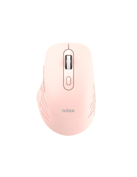 Nilox RATON DUAL WIRELESS 1600 DPI ROSA ratón Oficina Bluetooth + USB Type-A Óptico