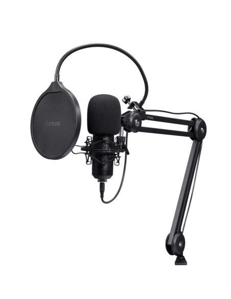 Trust GXT 270 Emita II+ Negro Micrófono para crear podcasts