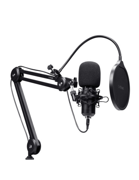 Trust GXT 270 Emita II+ Negro Micrófono para crear podcasts