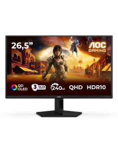 AOC G4 Q27G41ZDF pantalla para PC 67,3 cm (26.5") 2560 x 1440 Pixeles Quad HD QD-OLED Negro, Rojo