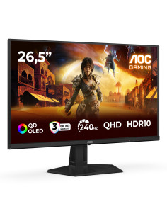 AOC G4 Q27G41ZDF pantalla para PC 67,3 cm (26.5") 2560 x 1440 Pixeles Quad HD QD-OLED Negro, Rojo 2