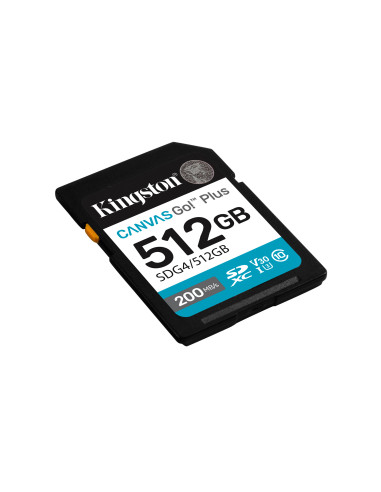 Kingston Technology Canvas Go! Plus 512GB SDXC Canvas Go Plus Gen4 200MB s C10 UHS-I U3 V30