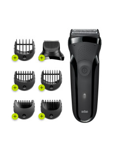 Braun Series 3 300BT Máquina de afeitar de rotación Recortadora Negro