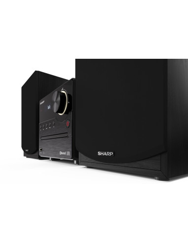 Sharp XL-B512(BK) sistema de audio para el hogar Microcadena de música para uso doméstico 45 W Negro
