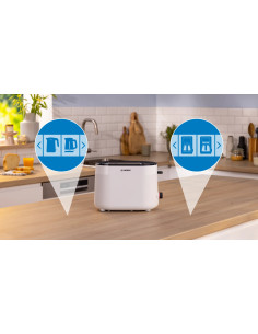 Bosch TAT2M121 tostadora 6 2 rebanada(s) 950 W Blanco 2