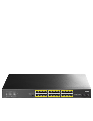 Cudy GS1028PS2 switch Gigabit Ethernet (10 100 1000) Energía sobre Ethernet (PoE) Negro