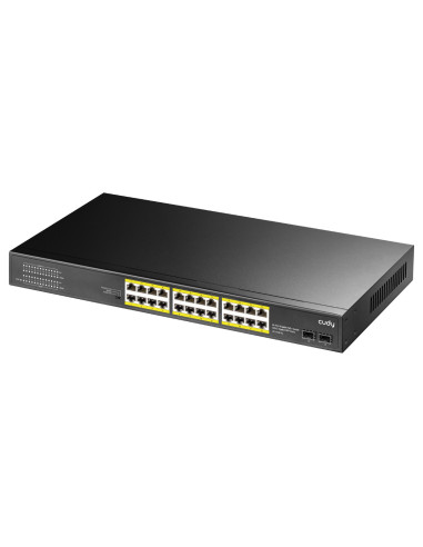 Cudy GS1028PS2 switch Gigabit Ethernet (10 100 1000) Energía sobre Ethernet (PoE) Negro
