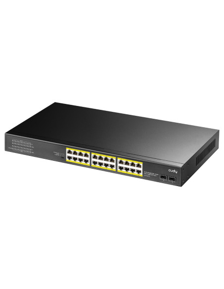 Cudy GS1028PS2 switch Gigabit Ethernet (10 100 1000) Energía sobre Ethernet (PoE) Negro