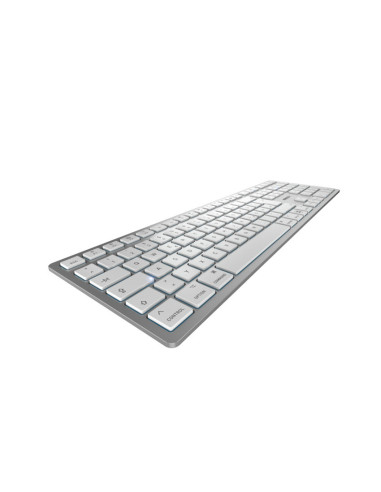 CHERRY KW 9100 SLIM FOR MAC teclado Universal USB + Bluetooth QWERTZ Alemán Plata