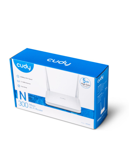 Cudy WR300 router inalámbrico Ethernet rápido Banda única (2,4 GHz) Blanco
