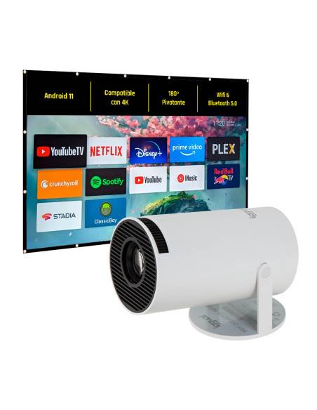 iggual MP720p + ECO-COST 100" 120 lúmenes ANSI 720p (1280x720) Blanco