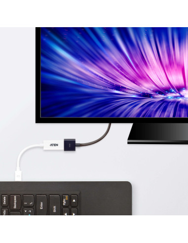 ATEN Adaptador de Mini DisplayPort a HDMI