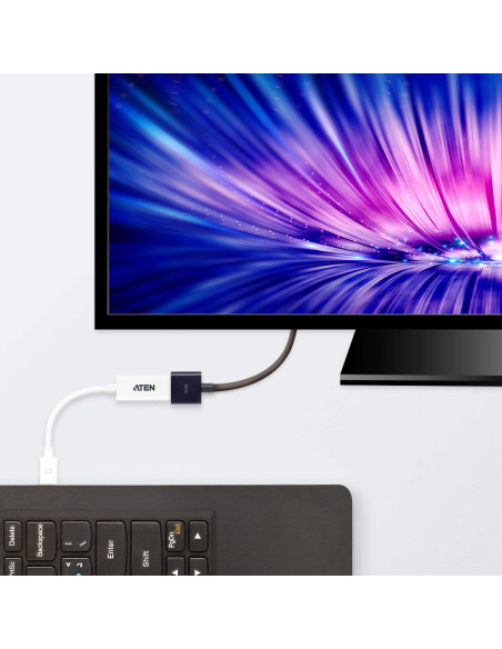 ATEN Adaptador de Mini DisplayPort a HDMI