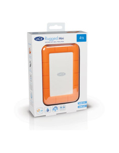 LaCie Rugged Mini disco duro externo 2 TB 5400 RPM Micro-USB B 3.2 Gen 1 (3.1 Gen 1) Naranja, Plata