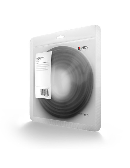 Lindy 48076 cable de red Negro 0,5 m Cat6 U UTP (UTP)