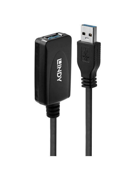 Lindy 43155 cable USB USB 3.2 Gen 1 (3.1 Gen 1) 5 m USB A Negro