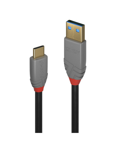 Lindy 36912 cable USB USB 3.2 Gen 2 (3.1 Gen 2) 1,5 m USB C USB A Negro, Gris