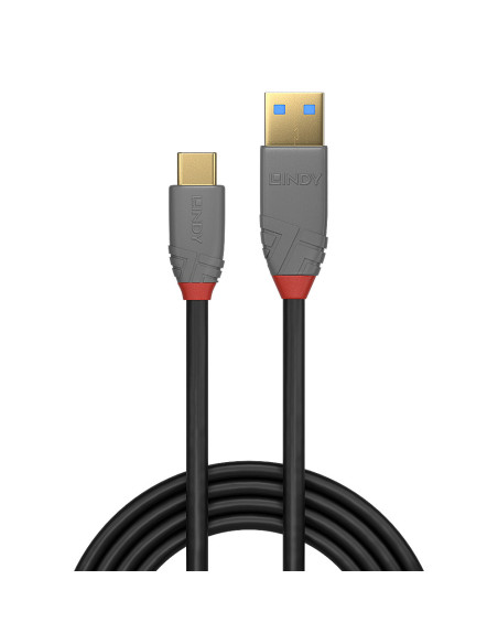 Lindy 36912 cable USB USB 3.2 Gen 2 (3.1 Gen 2) 1,5 m USB C USB A Negro, Gris