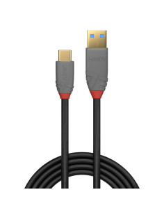 Lindy 36911 cable USB 1 m USB C USB A Negro, Gris 2