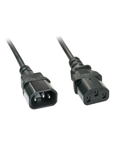 Lindy 30331 cable de transmisión Negro 2 m C14 acoplador C13 acoplador