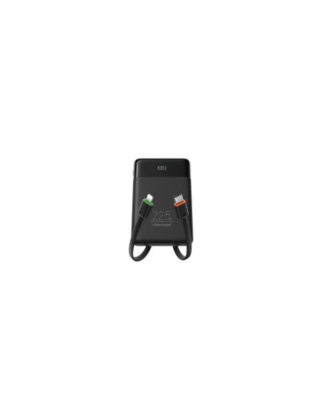 Charmast Veger Power Bank W1202 10.000 mAh 22.5W Ultra Slim con cables integrados y Pantalla Digital