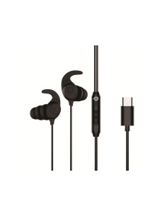 Conceptronic BRENDAN05B auricular y casco Auriculares Alámbrico gancho de oreja, Dentro de oído Llamadas Música USB Tipo C Negro