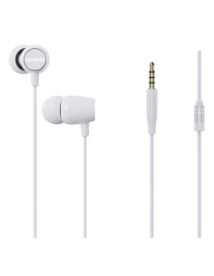 Aiwa ESTM-20WT auricular y casco Auriculares Alámbrico Dentro de oído Llamadas Música Deporte Uso diario Blanco