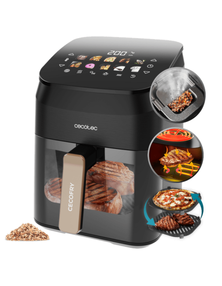 FREIDORA AIRE CECOTEC CECOFRY&GRILL SMOKIN 4500 / 4.5L / 1900W / A01_EU01_101134