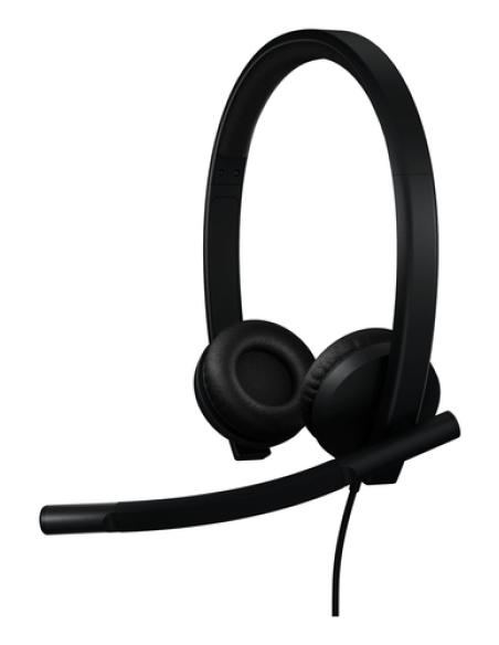 Logitech H570e Auriculares Alámbrico Diadema Oficina/Centro de llamadas USB Tipo C Negro