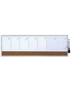 Rexel Organizador semanal magn + tablero corcho 585x190mm