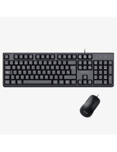 Approx APPMX245 teclado Ratón incluido Universal USB QWERTY Español Negro