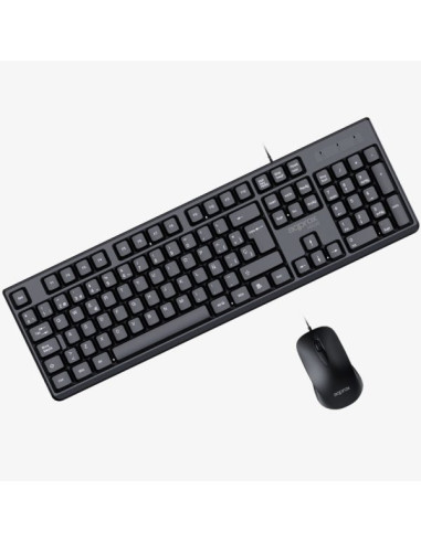 Approx APPMX245 teclado Ratón incluido Universal USB QWERTY Español Negro