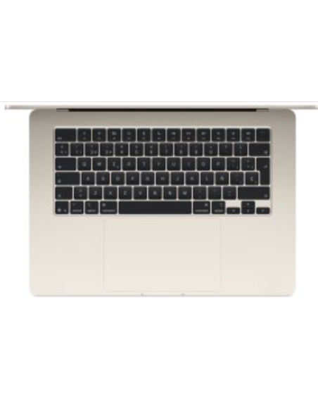 apple MacBook Air 13.6" Chip M4 con CPU de 10 nucleos 24GB de memoria unificada 512GB SSD lanco Estrella MC6A4Y/A