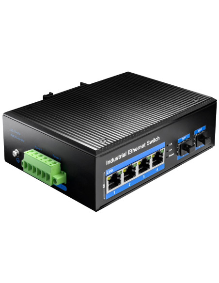 Cudy IG1004S2P switch No administrado Gigabit Ethernet (10 100 1000) Energía sobre Ethernet (PoE) Negro