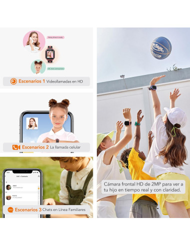 imoo 2026Z1PINK Relojes inteligentes y deportivos Digital Rosa