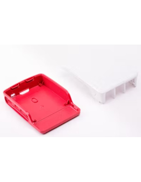 Raspberry Pi 1876751 accesorio para placa de desarrollo Funda Rojo, Blanco