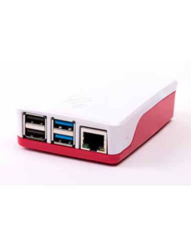 Raspberry Pi 1876751 accesorio para placa de desarrollo Funda Rojo, Blanco