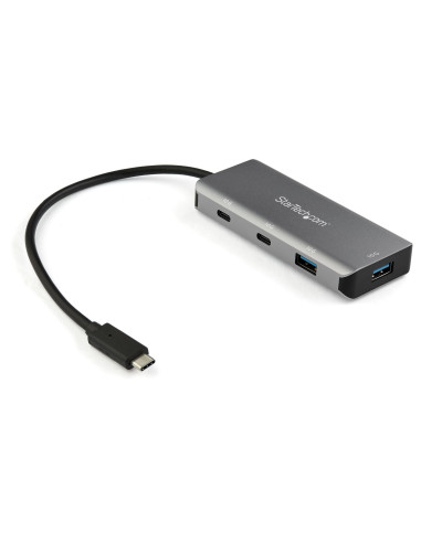 StarTech.com Hub USB C de 4 puertos - 2x USB A y 2x USB C - Concentrador USB Tipo C 3.2 Gen 2 SuperSpeed de 10Gbps Alimentado