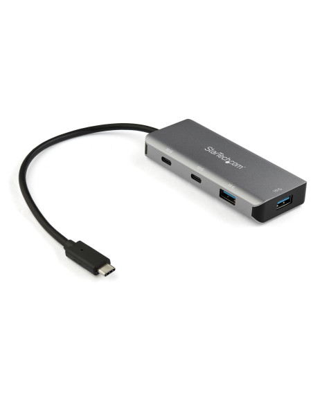 StarTech.com Hub USB C de 4 puertos - 2x USB A y 2x USB C - Concentrador USB Tipo C 3.2 Gen 2 SuperSpeed de 10Gbps Alimentado