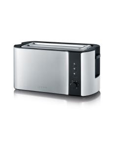 Severin AT 2590 tostadora 2 rebanada(s) 1400 W Negro, Plata