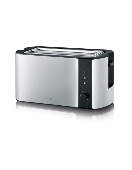 Severin AT 2590 tostadora 2 rebanada(s) 1400 W Negro, Plata