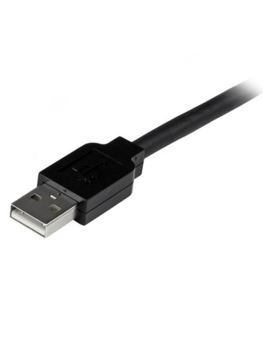 StarTech.com Cable de 25m USB 2.0 de Extensión Activo Macho a Hembra - Alargador Extensor Amplificado