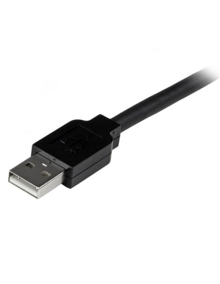 StarTech.com Cable de 25m USB 2.0 de Extensión Activo Macho a Hembra - Alargador Extensor Amplificado