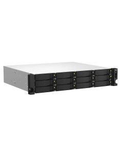 QNAP TS-1264U-RP NAS Bastidor (2U) Intel® Celeron® 8 GB DDR4 0 TB QNAP QTS Aluminio, Negro 2