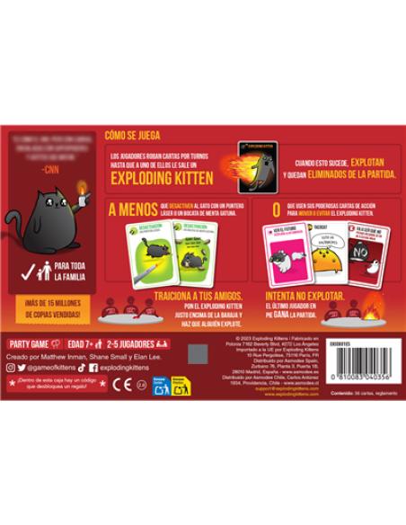 Asmodee Exploding Kittens EKIEK01ES juego de tablero 15 min Juego De Cartas Partido