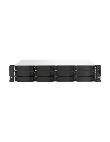 QNAP TS-1264U-RP NAS Bastidor (2U) Intel® Celeron® 8 GB DDR4 0 TB QNAP QTS Aluminio, Negro