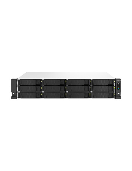 QNAP TS-1264U-RP NAS Bastidor (2U) Intel® Celeron® 8 GB DDR4 0 TB QNAP QTS Aluminio, Negro
